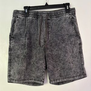 H&M pull on shorts - acid wash grey - medium